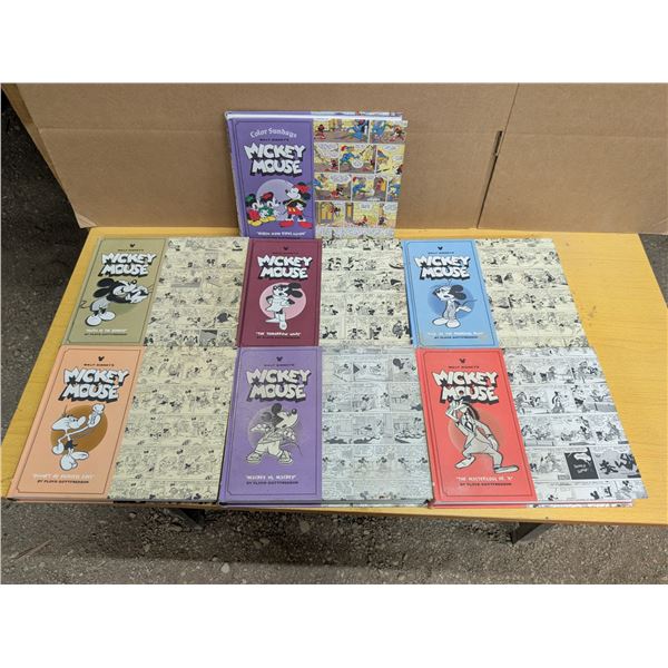 (6) Mickey Mouse Black and White Re Presenting Comic Collections  and (1) Coloured Collection