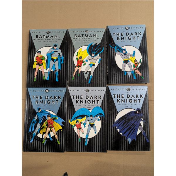 (6) Archive DC Editions Comic Collections (Batman, and the Dark Knight)