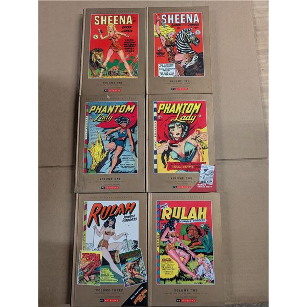 (6) Roy Thomas Presents Re Presenting Comic Collections (Sheena, Phantom Lady, Rulah)