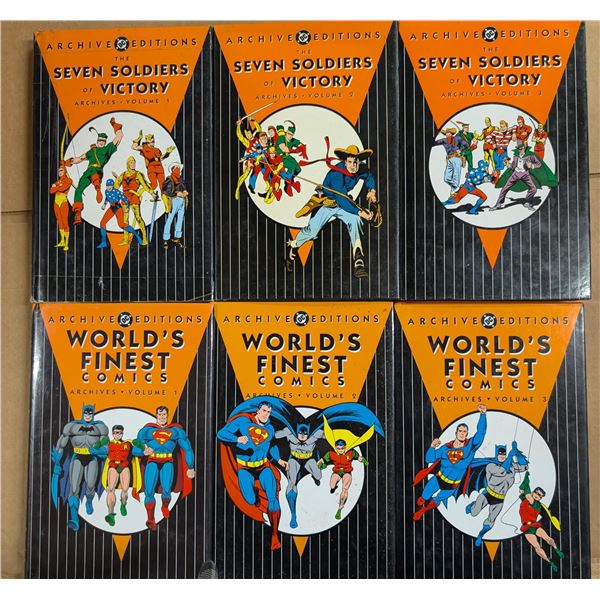 (6) Archive DC Edition Comic Collections (Worlds Finest and Seven Soldiers Victory)