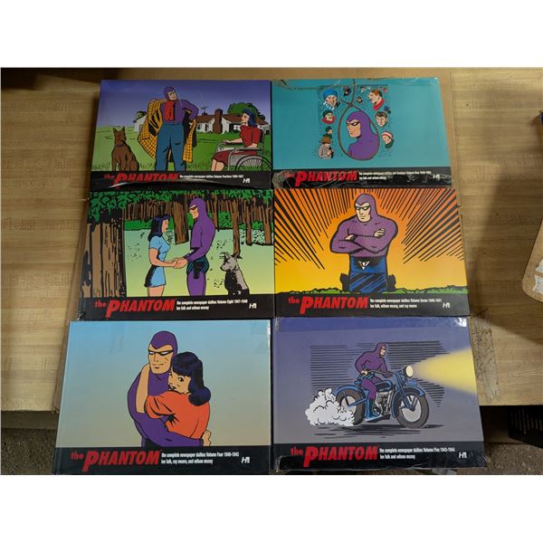 (6) The Phantom Re Presenting Comic Collections (Covers have Damage, But actual Book Cover is Good C