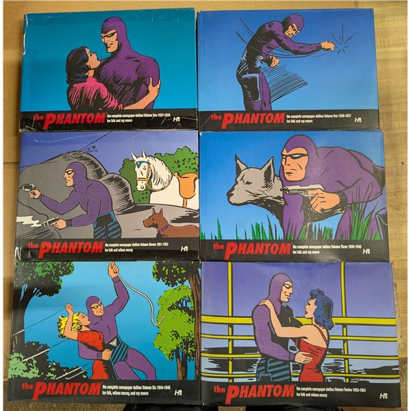 (6) The Phantom Re Presenting Comic Collections (Covers have Damage, But actual Book Cover is Good C