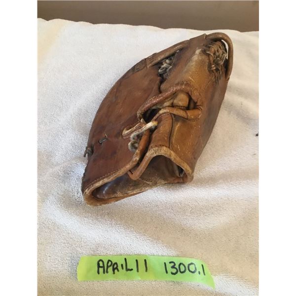 Vintage first baseball glove- soft leather- very good condition