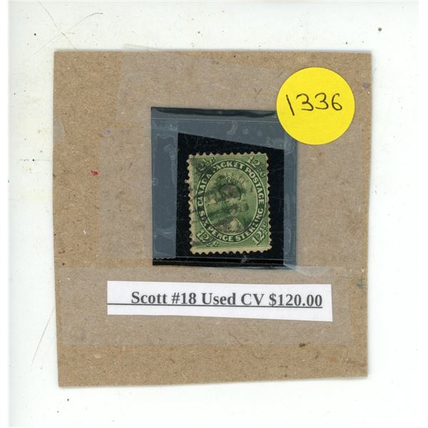 Scott #18 Used CV $120.00