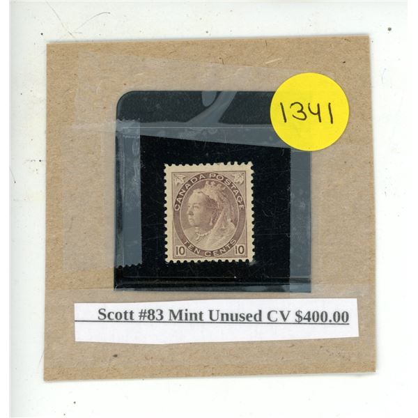 Scott #83 Mint Unused CV $400.00.