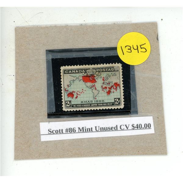 Scott #86 Mint Unused CV $40.00.