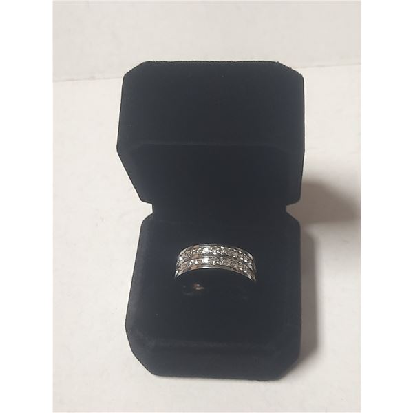 NEW Platinum Plated Man’s Ring - Size 10.0
