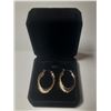 Image 1 : NEW 18K Gold & Platinum Hoop Earrings