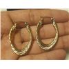 Image 2 : NEW 18K Gold & Platinum Hoop Earrings