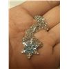 Image 3 : NEW Platinum Plated Snowflake Necklace