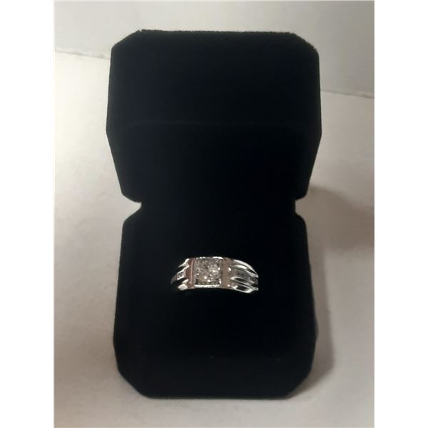 NEW Platinum Plated 1.0ct Man’s Ring
