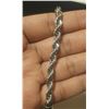 Image 2 : NEW Platinum Plated 6.0mm Rope Bracelet