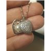 Image 2 : NEW Platinum Plated Heart Locket Necklace
