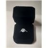 Image 1 : NEW Platinum Plated 1.0ct Halo Ring