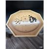 Image 1 : New never used crokinole 2 in 1 board with checkers