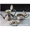 Image 6 : Coffee tea set primrose plate- E.P copper, B.M mount silver plated produced by birks