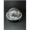 Image 2 : Vintage collectable silver plated , roll top butterdish revolving domed lid- with removable glass li