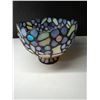 Image 4 : Partylite hydrangea tiffany style stained glass shade- 6" by 5"