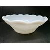 Image 3 : Vintage anchor hocking white milk glass bowl- harvest grape pattern- embossed grapes and leaf's