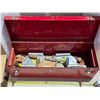 Image 2 : Large red tool box some tools inside