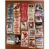 Image 1 : Calgary Flames lot of 100 different hockey cards. Vernon. Fleury. Mixed Brands. Mixed Years.