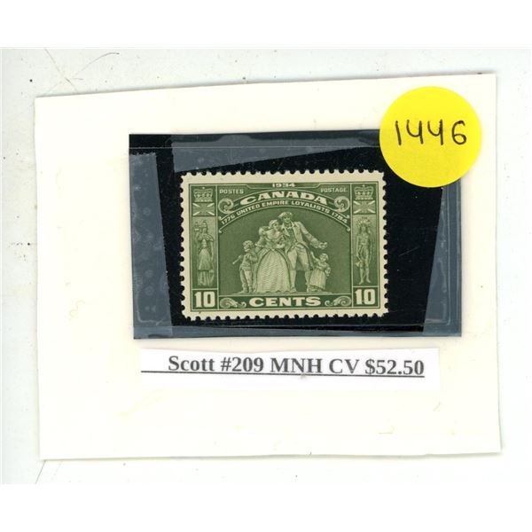 Scott #209 MNH CV $52.50.