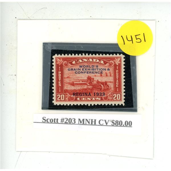 Scott #203 MNH CV $80.00.