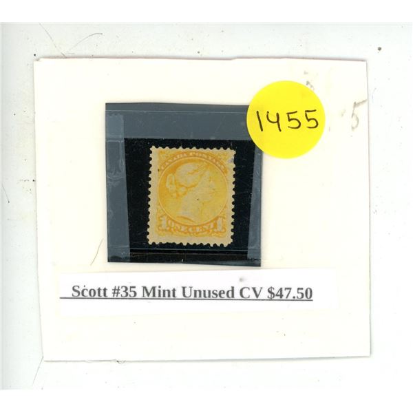 Scott #35 Mint Unused CV $47.50.