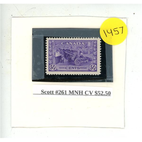 Scott #261 MNH CV $52.50.