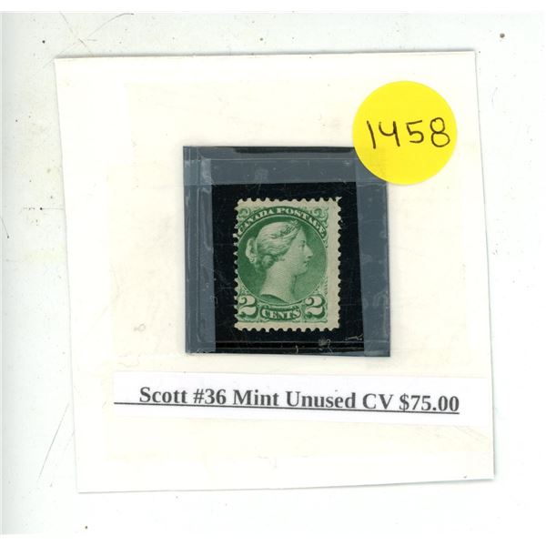 Scott #36 Mint Unused CV $75.00.