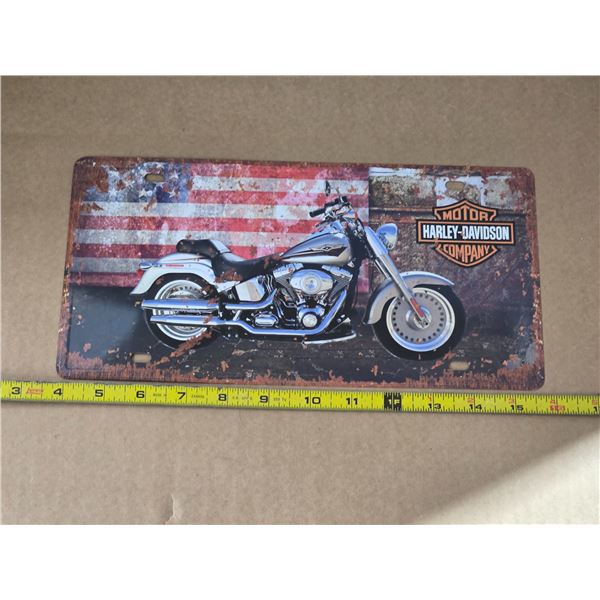 Harley davidson plate
