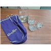 Image 1 : Crown Royal Set (3) Shot Glasses (1) Whisky Glass and Bag