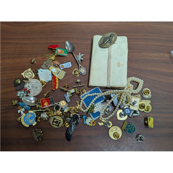 (2) Bags full of Misc. Pins and etc.