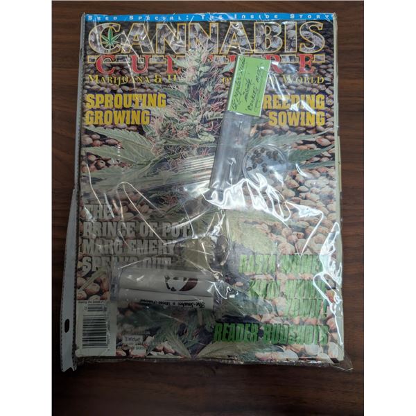 Cannabis Culture Magazine w/ Seeds and Roller