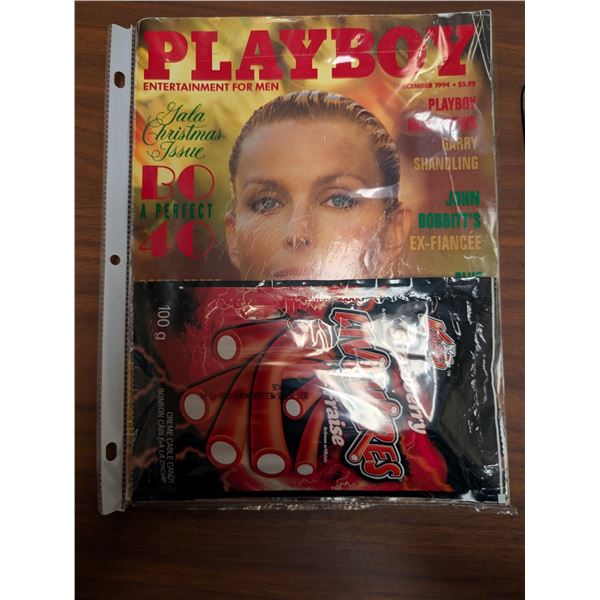 Playboy Magazine Dec 1994 w/ Livewires Candy