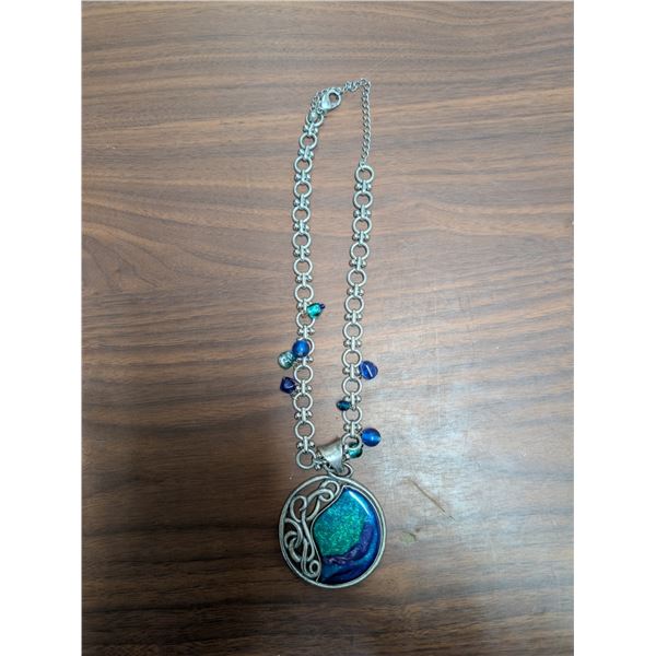 CHICOS Possible Silver Unique Design Necklace