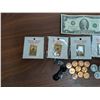 Image 4 : Lot of Foreign Coins and American/Canadian Coins and Etc.