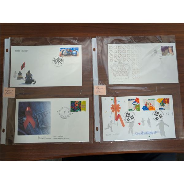 Canada Post Envelope and Stamps as Shown