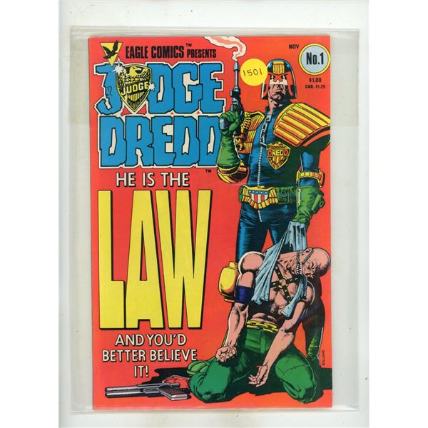 Judge Dredd #1, published by Eagle Comics in November 1983.