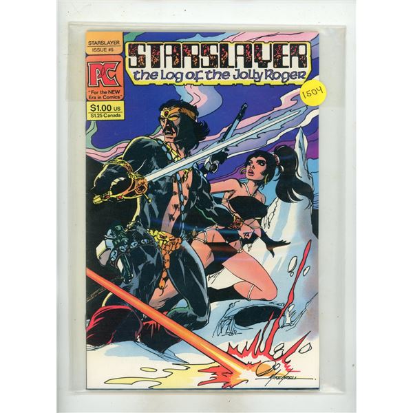 "Starslayer: The Log of the Jolly Roger" issue #5 from Pacific Comics.