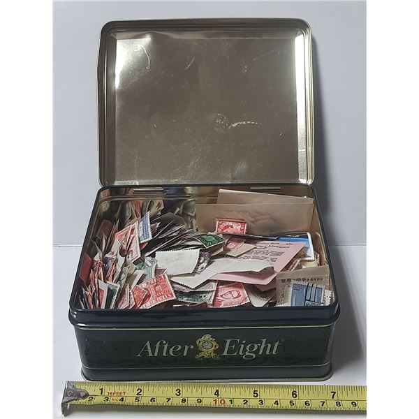 Box of Stamps. (Hundred of Stamps From the World) (Many Very Old)