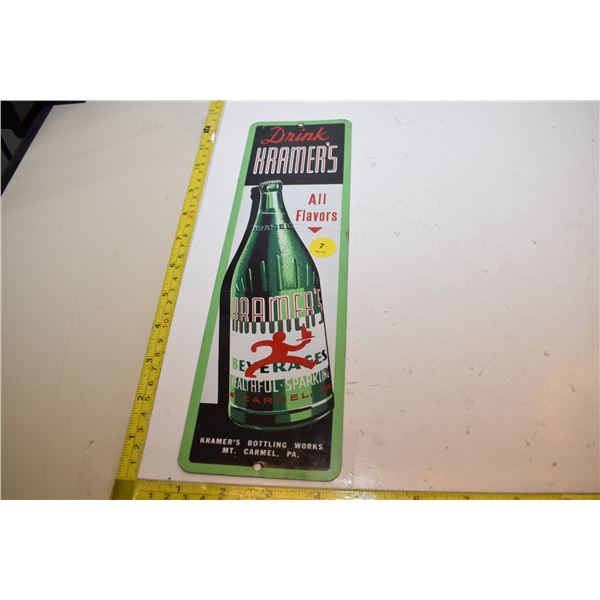 Kramer Ginger Ale Palm Press Sign