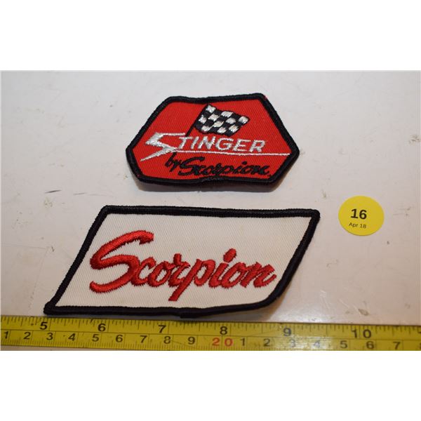 (2) 1970’s NOS Snowmobile Patch – Scorpion