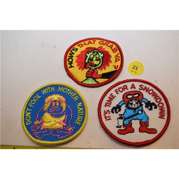 (3) 1970’s NOS Snowmobile Patches