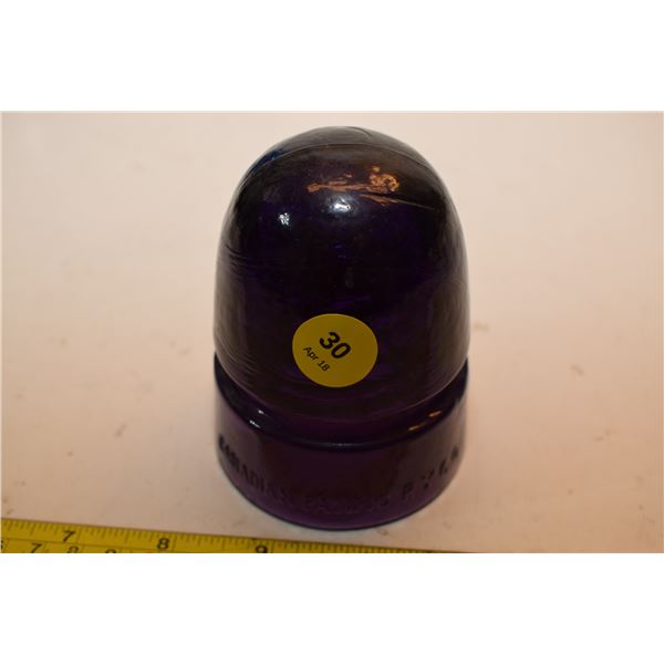 Perfect Purple CPR Railway Insulator