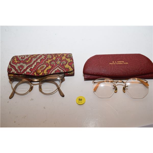 Cat Eyeglasses & Gold-Filled Wire Glasses