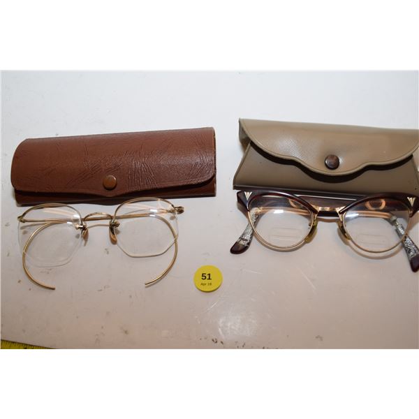 Cat Eyeglasses & Gold-Filled Wire Glasses