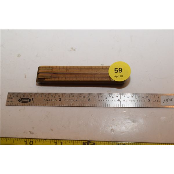 Onsrud & Tiny Wooden Rulers