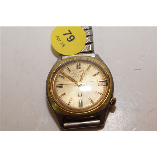 RARE Bulova Accutron Tuning Fork Watch – Presentation 1970’s Model ** Not Running