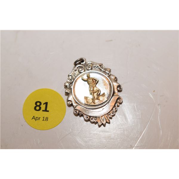 Sterling Sivler Dance Award Medal